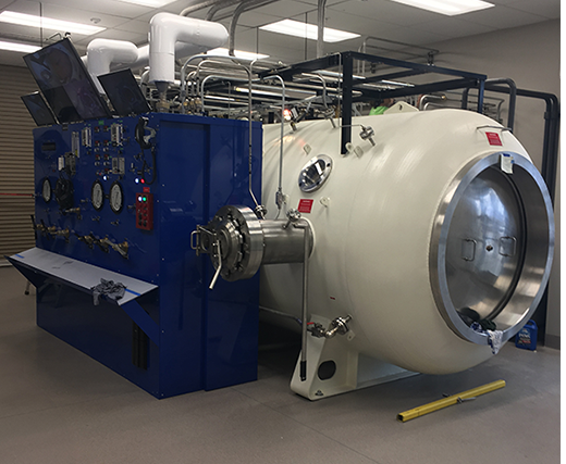Hyperbaric chamber.